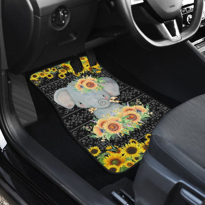 Elephant Sunflower Art Car Floor Mats Amazing Gift 211402