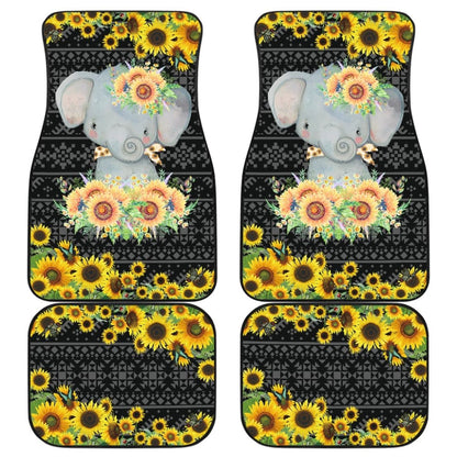 Elephant Sunflower Art Car Floor Mats Amazing Gift 211402