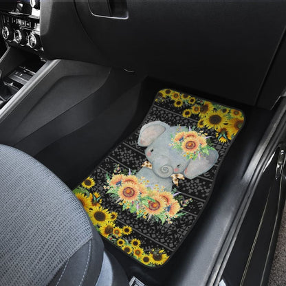 Elephant Sunflower Art Car Floor Mats Amazing Gift 211402