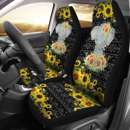 Elephant Sunflower Art Car Seat Covers Amazing Gift 211402