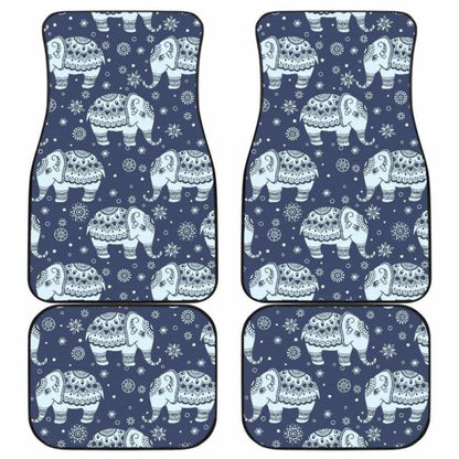 Elephant Tribal Design Pattern Front And Back Car Mats 202820 - YourCarButBetter