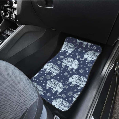 Elephant Tribal Design Pattern Front And Back Car Mats 202820 - YourCarButBetter
