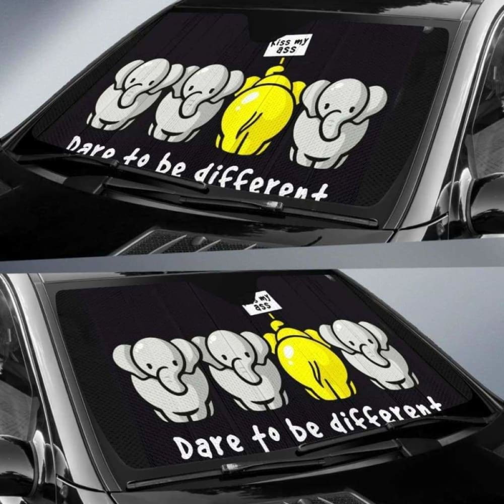 Elephants Funny Car Auto Sun Shades 104020 - YourCarButBetter