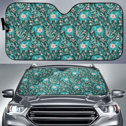 Elephants Jungle Pattern Car Auto Sun Shades 104020 - YourCarButBetter