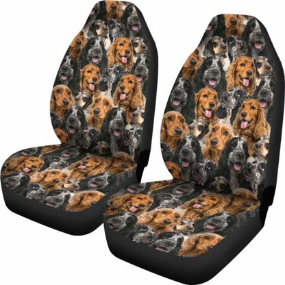 English Cocker Spaniel 1 Full Face Car Seat Covers 195016 - YourCarButBetter