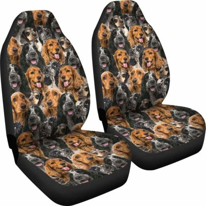English Cocker Spaniel 1 Full Face Car Seat Covers 195016 - YourCarButBetter