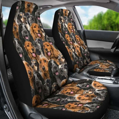 English Cocker Spaniel 1 Full Face Car Seat Covers 195016 - YourCarButBetter