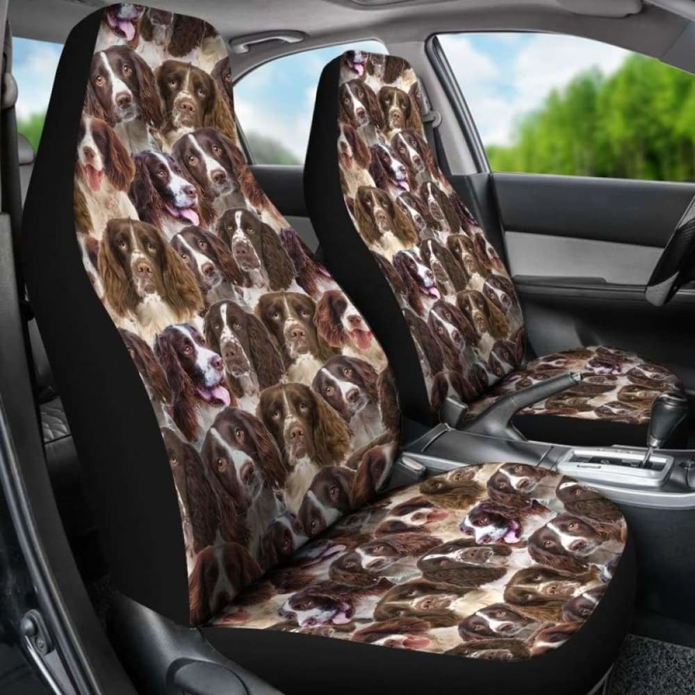 English Springer Spaniel Full Face Car Seat Covers 195016 - YourCarButBetter