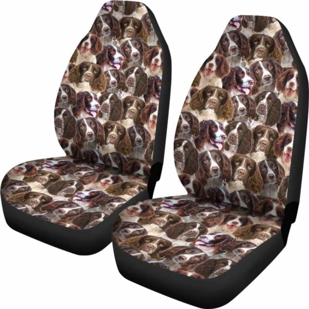 English Springer Spaniel Full Face Car Seat Covers 195016 - YourCarButBetter