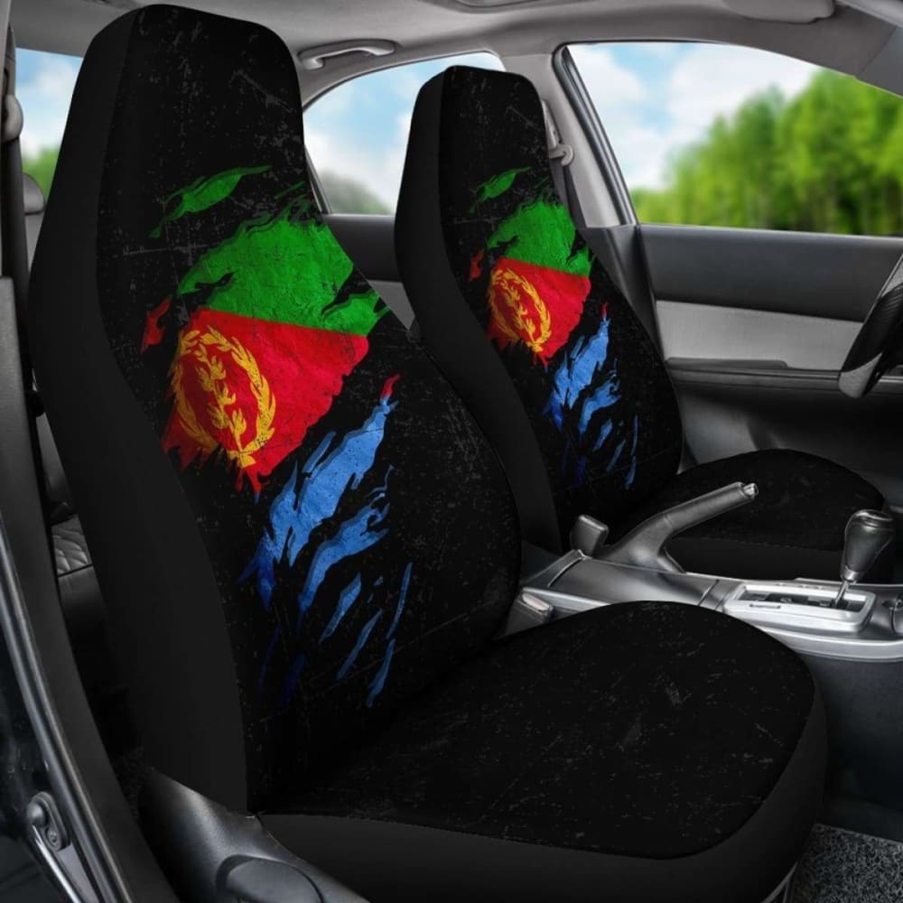 Eritrea In Me Car Seat Covers - Special Grunge Style (Set Of Two) 232125 - YourCarButBetter