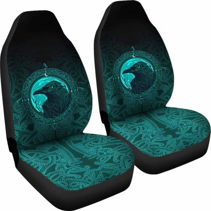 Ethnic Odin Raven Cyan Car Seat Covers 144909