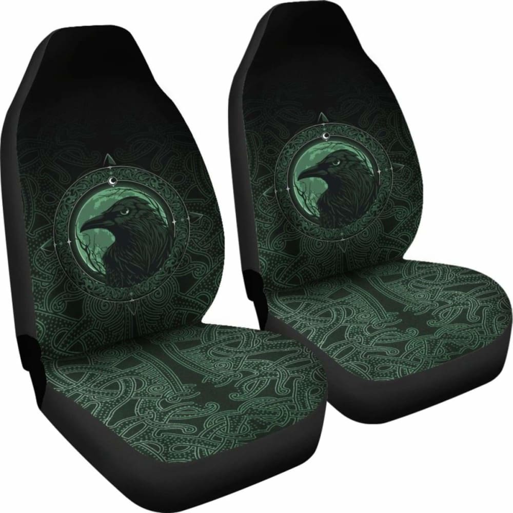 Ethnic Odin Raven Green Car Seat Covers 144909