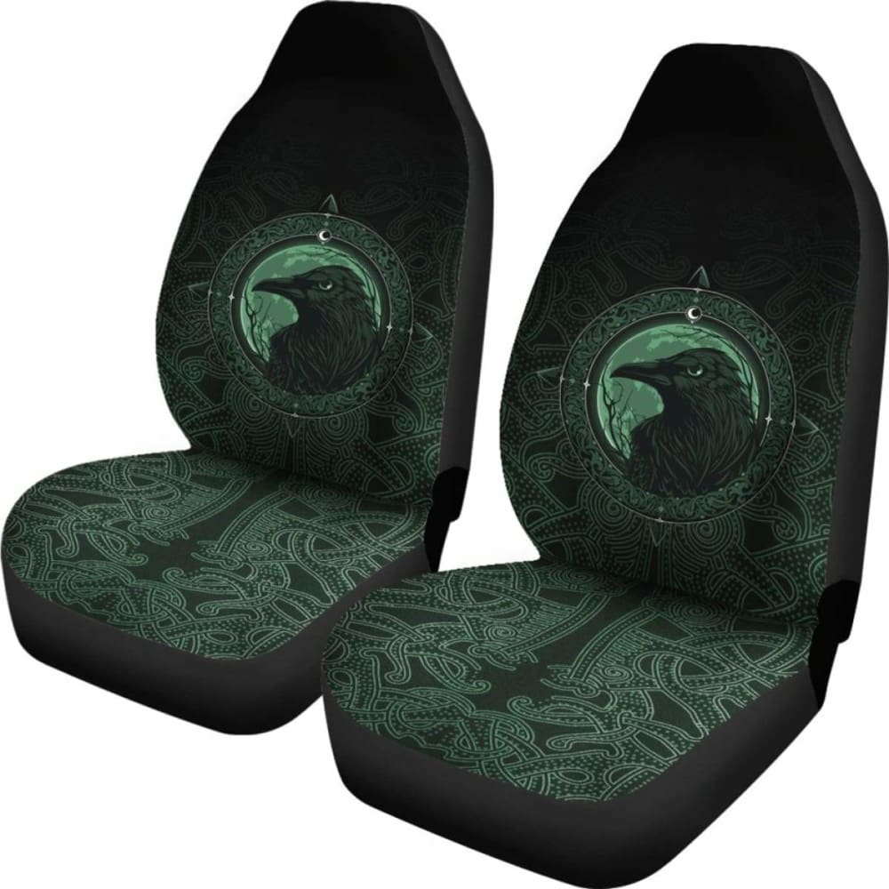 Ethnic Odin Raven Green Car Seat Covers 144909