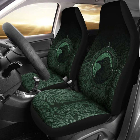 Ethnic Odin Raven Green Car Seat Covers 144909