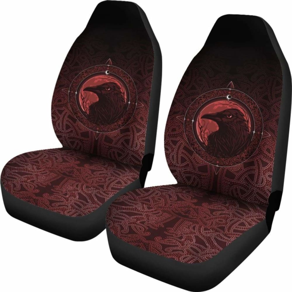 Ethnic Odin Raven Red Car Seat Covers 144909