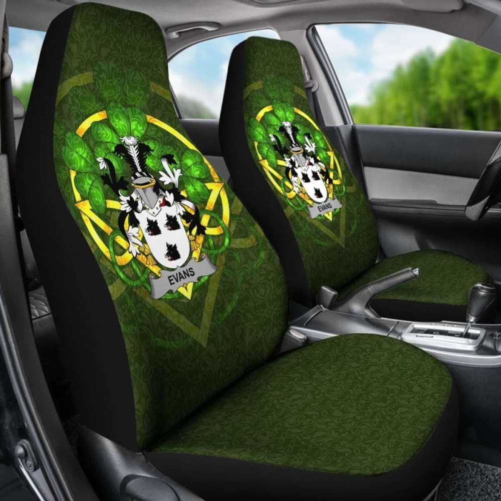Evans Ireland Car Seat Cover Celtic Shamrock (Set Of Two) 154230 - YourCarButBetter
