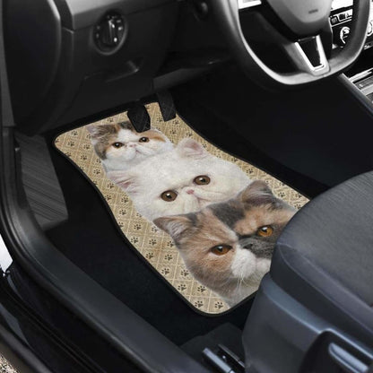 Exotic Cat Car Floor Mats Funny For Exotic Cat Lovers 112428 - YourCarButBetter