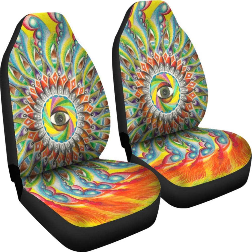 Eye Mandala Car Seat Covers 093223 - YourCarButBetter