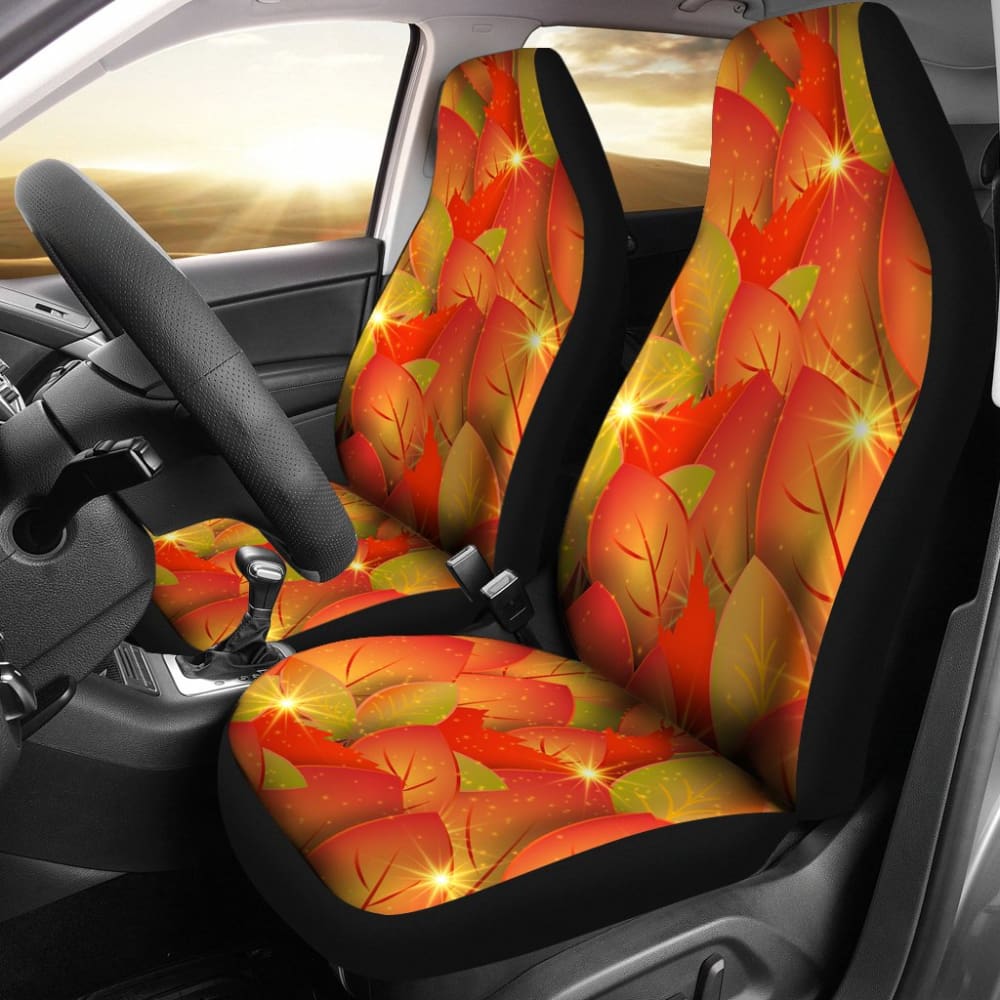 Fall In Autumn Leaves Car Seat Covers 211804 - YourCarButBetter