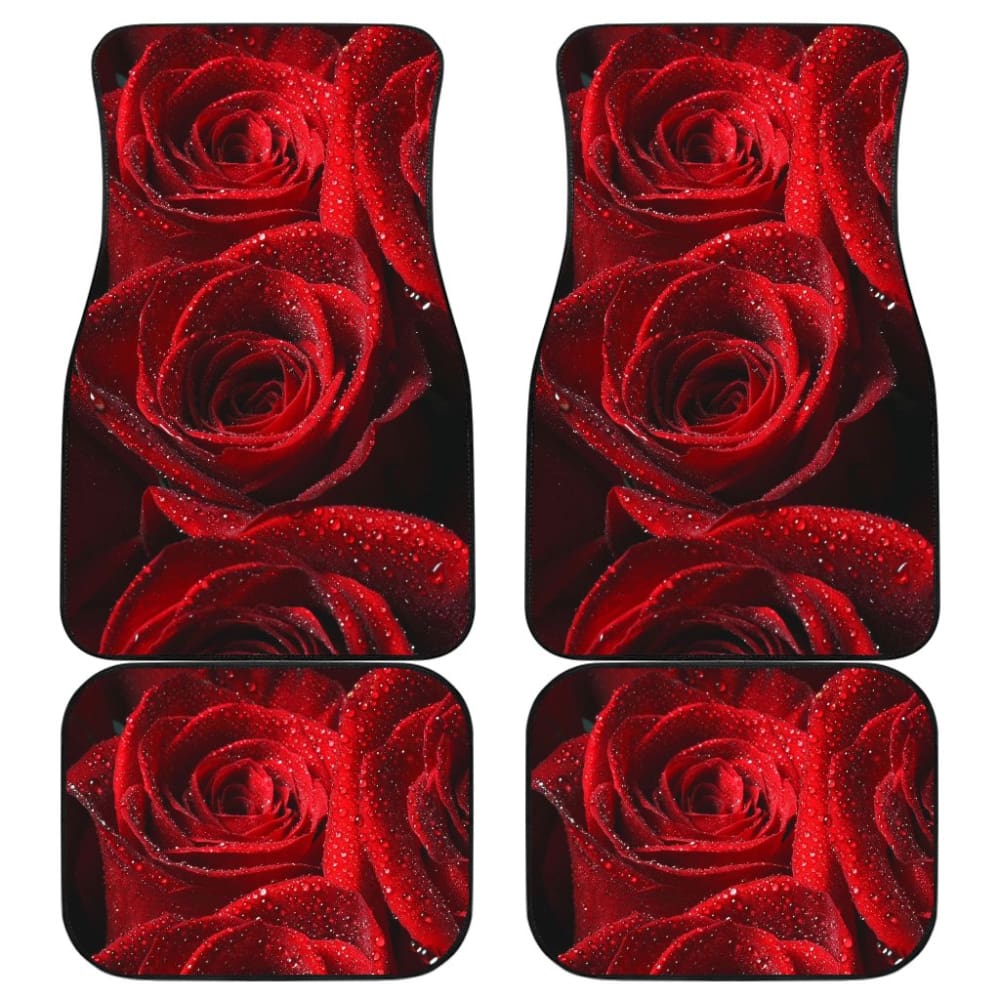 Fall In Love With Rose Car Floor Mats 212701 - YourCarButBetter
