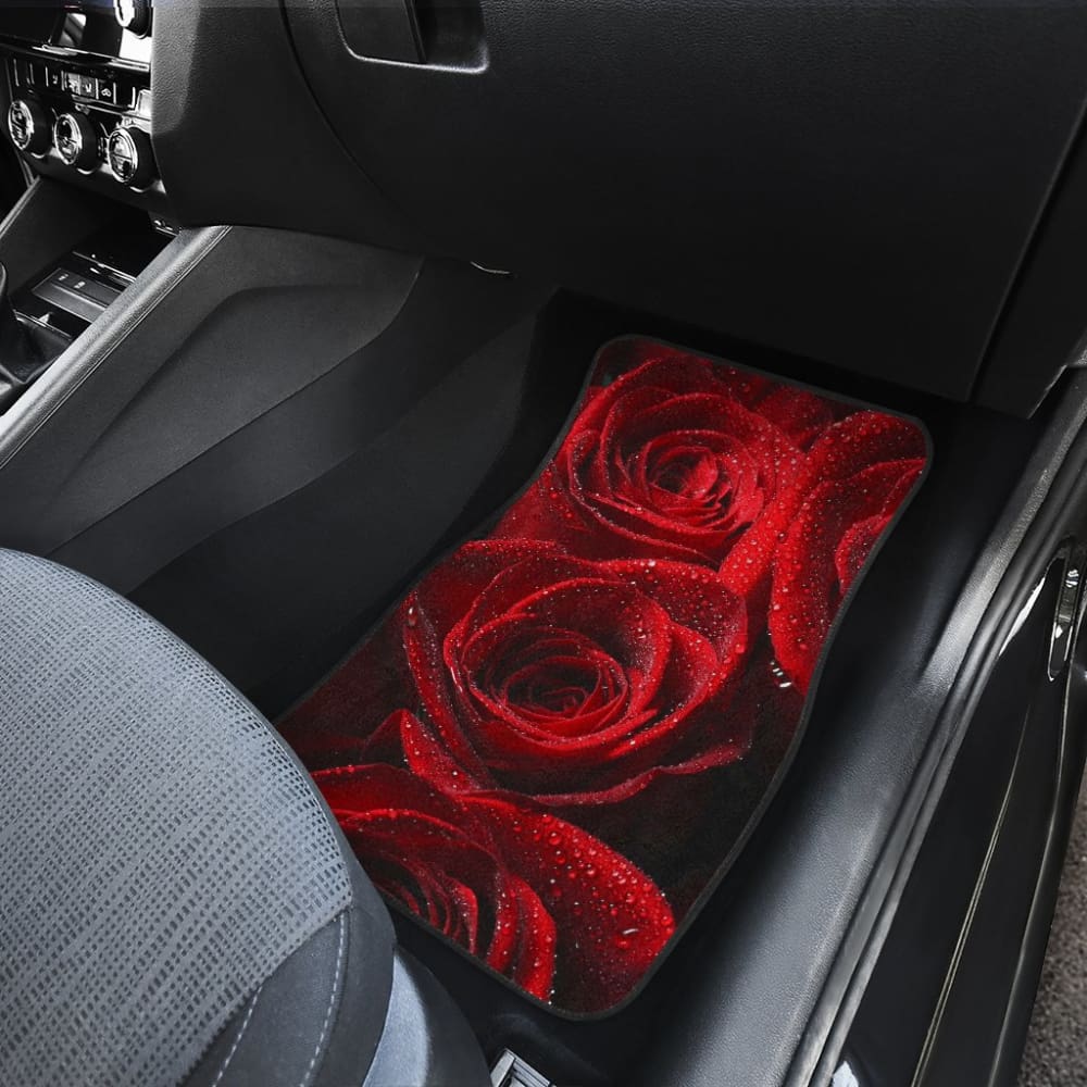 Fall In Love With Rose Car Floor Mats 212701 - YourCarButBetter