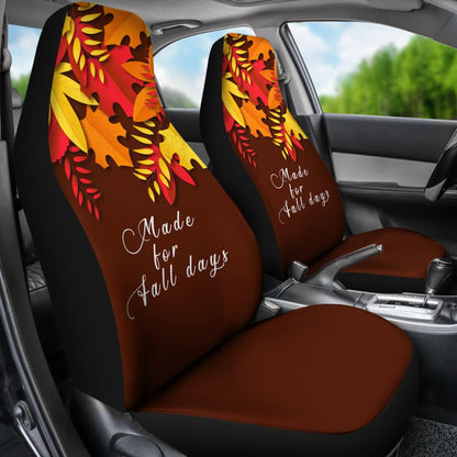 Fall Made For Fall Days Autumn Leaves Car Seat Covers 212001 - YourCarButBetter