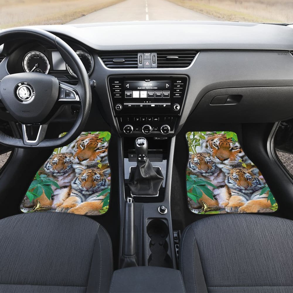Family Tigers Premium Design Car Floor Mats 211202