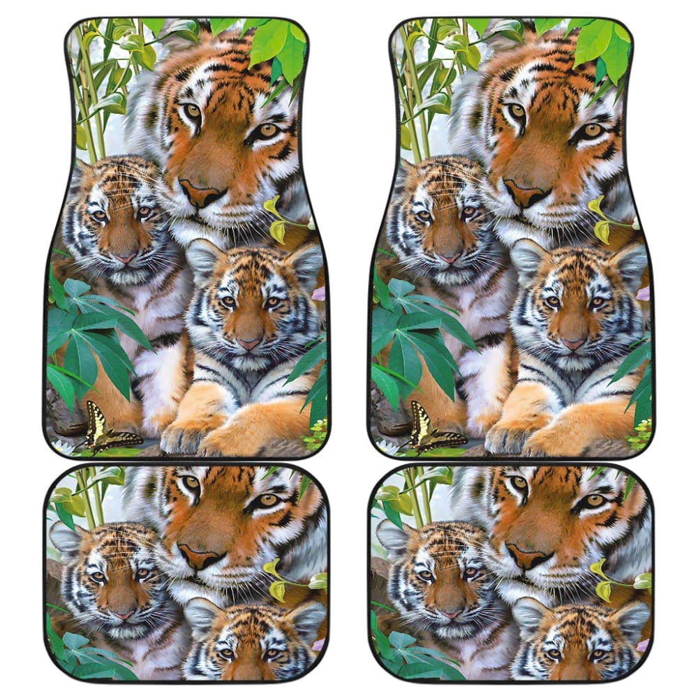 Family Tigers Premium Design Car Floor Mats 211202