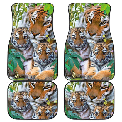 Family Tigers Premium Design Car Floor Mats 211202