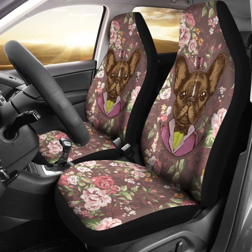 Fancy French Bulldog Car Seat Covers 194110