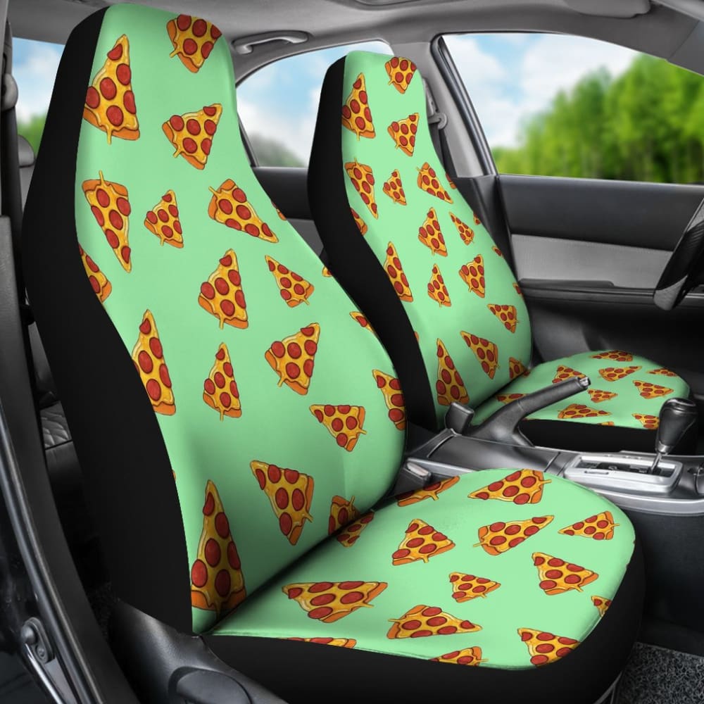 Fast Food Pizza Slice Car Seat Covers 211801 - YourCarButBetter