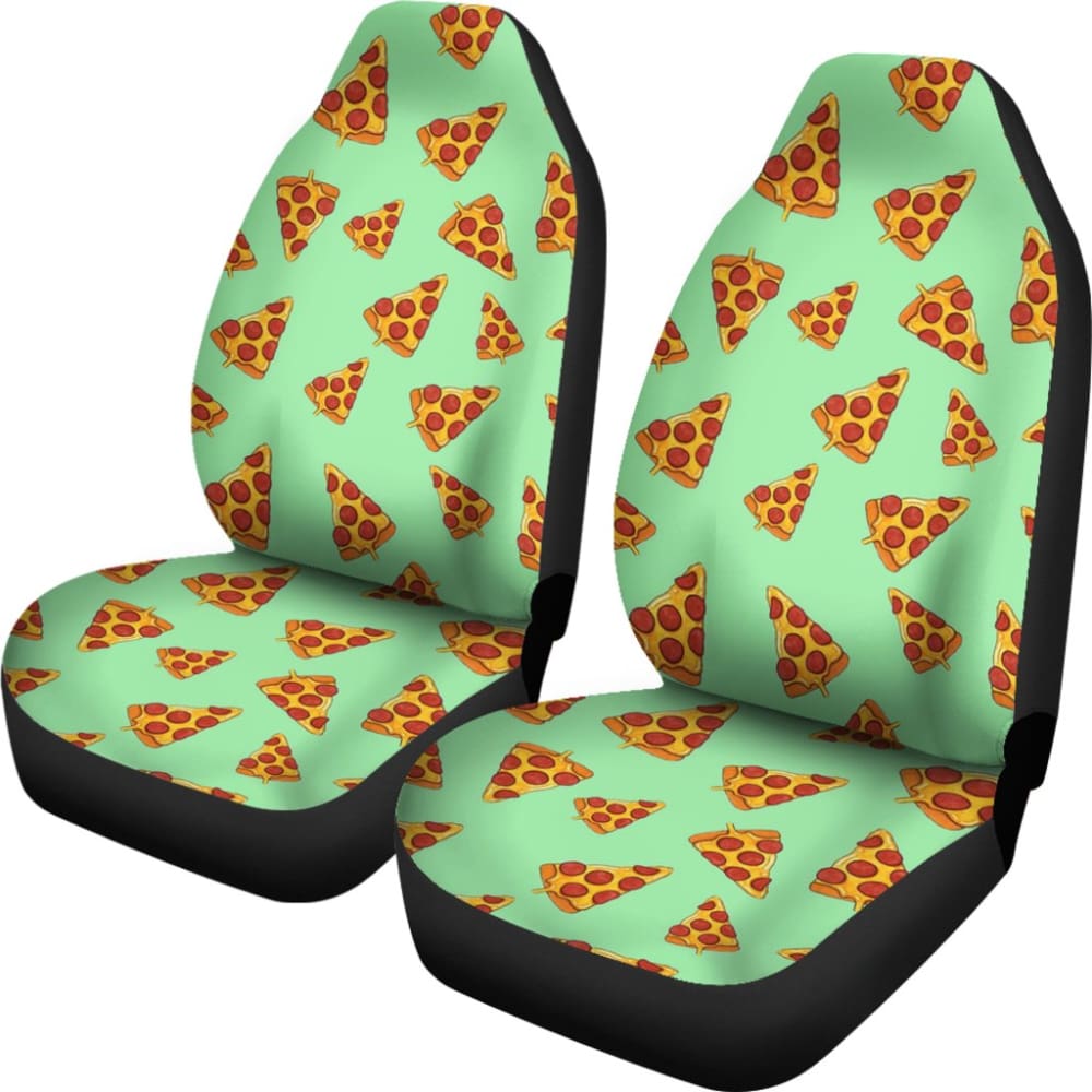 Fast Food Pizza Slice Car Seat Covers 211801 - YourCarButBetter