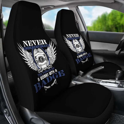Female Police Officer Car Seat Covers Amazing Gift Ideas 101819 - YourCarButBetter