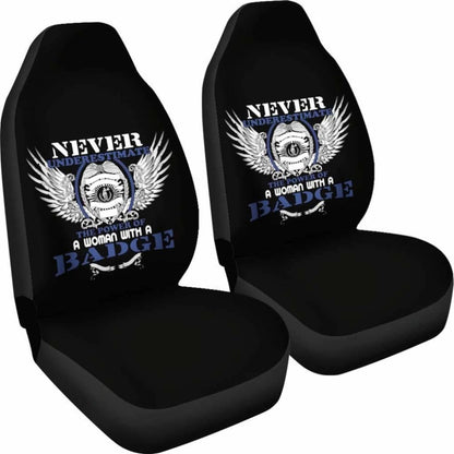 Female Police Officer Car Seat Covers Amazing Gift Ideas 101819 - YourCarButBetter