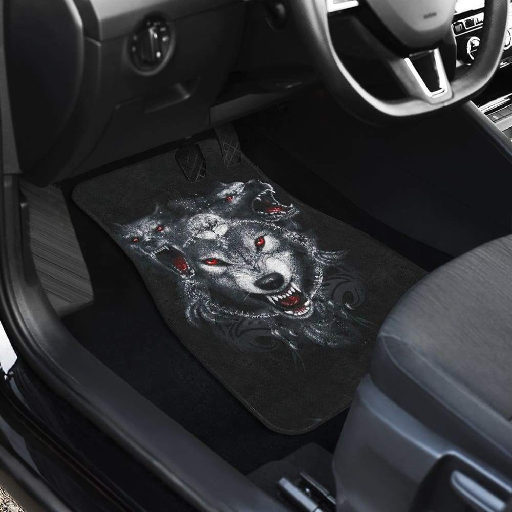 Ferocious Wolf Car Floor Mats 212502