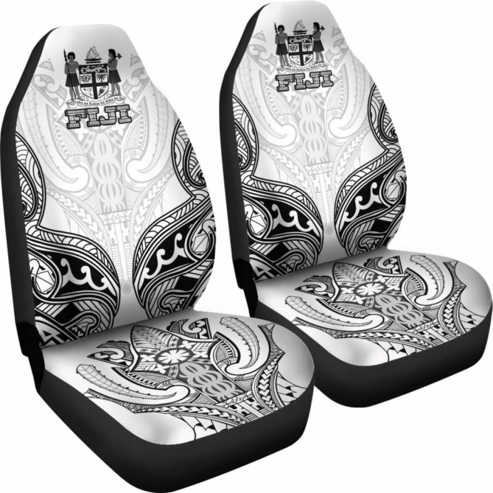Fiji Active Car Seat Covers - Fiji Coat Of Arms (Set Of Two) - Amazing 1 105905 - YourCarButBetter