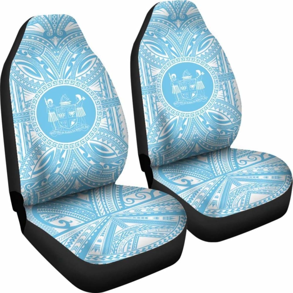 Fiji Car Seat Cover - Fiji Coat Of Arms Polynesian Flag Color 105905 - YourCarButBetter