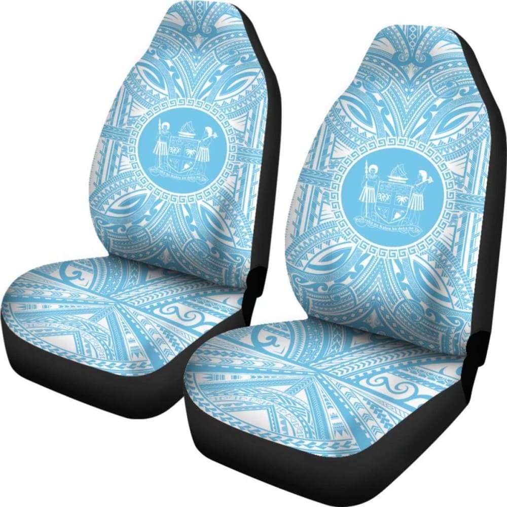 Fiji Car Seat Cover - Fiji Coat Of Arms Polynesian Flag Color 105905 - YourCarButBetter
