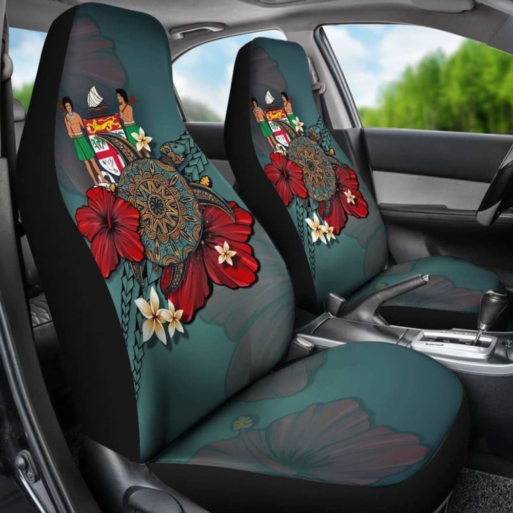 Fiji Car Seat Covers Blue Turtle Tribal Amazing 091114 - YourCarButBetter