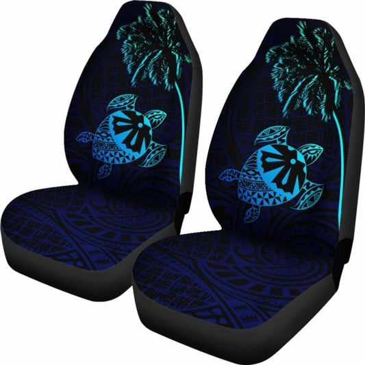 Fiji Islands Tapa Turtle Blue Car Seat Covers 091114 - YourCarButBetter
