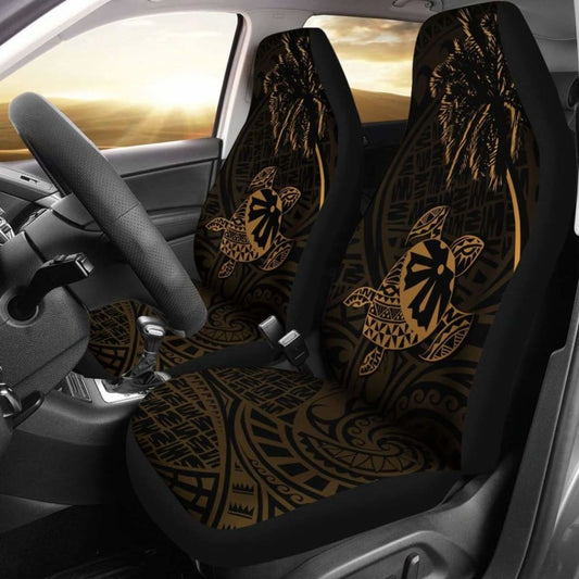 Fiji Islands Tapa Turtle Gold Car Seat Covers 091114 - YourCarButBetter