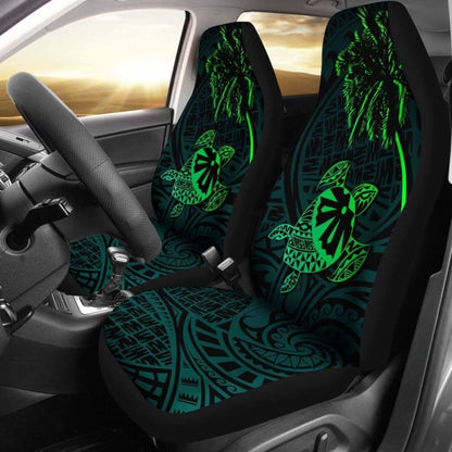 Fiji Islands Tapa Turtle Green Car Seat Covers 091114 - YourCarButBetter