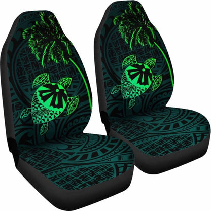 Fiji Islands Tapa Turtle Green Car Seat Covers 091114 - YourCarButBetter