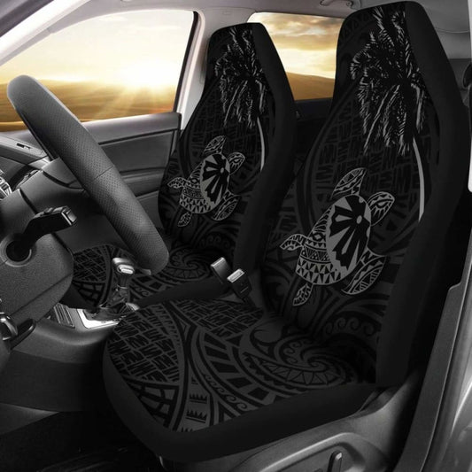 Fiji Islands Tapa Turtle Grey Car Seat Covers 091114 - YourCarButBetter