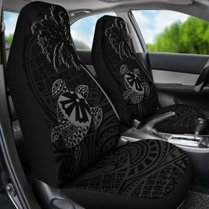Fiji Islands Tapa Turtle Grey Car Seat Covers 091114 - YourCarButBetter