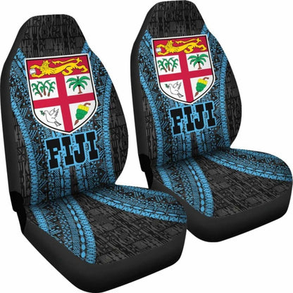 Fiji Tapa Car Seat Covers - Fiji Flag Polynesian Style - 105905 - YourCarButBetter