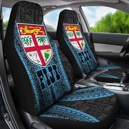 Fiji Tapa Car Seat Covers - Fiji Flag Polynesian Style - 105905 - YourCarButBetter
