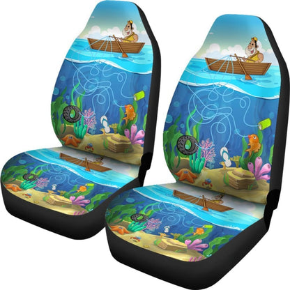 Find The Fish Game Fishing Car Seat Covers 182417 - YourCarButBetter