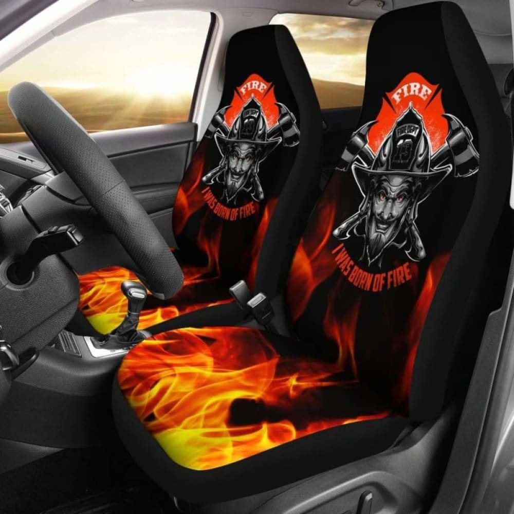Fire Born Firefighter Car Seat Covers 101211
