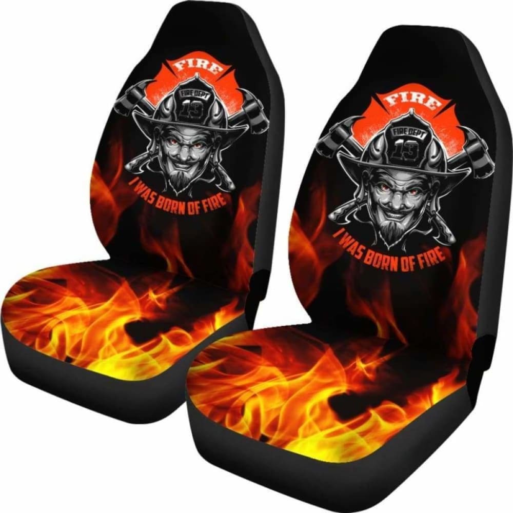 Fire Born Firefighter Car Seat Covers 101211